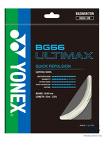 Yonex BG66 Ultimax – Ultra-Thin High-Performance Badminton String.