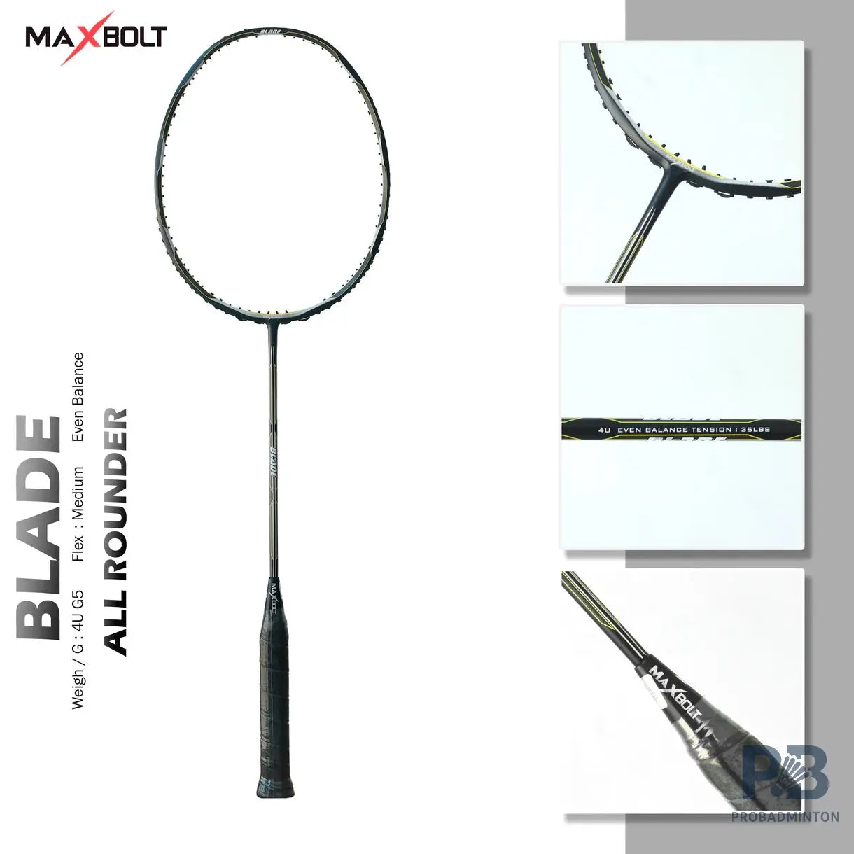 Maxbolt Blade Badminton Racquet.