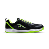 Hundred court shield  Badminton Shoes black/lime/white