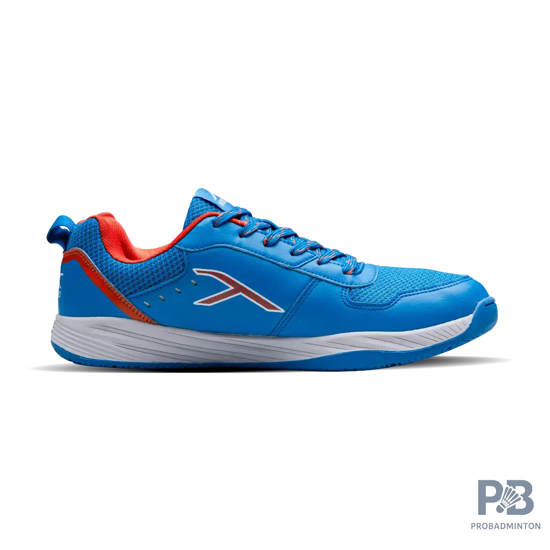 Hundred court shield  Badminton Shoes blue/orange/white.