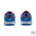 Hundred court shield  Badminton Shoes blue/orange/white.
