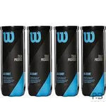 Wilson Tour Premier Tennis Balls | 3-Ball Can, 12-Ball (4 Cans), 72-Ball Carton | All-Court Play | ProBadminton.in.