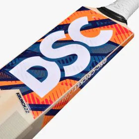 DSC Krunch 22 Kashmir Willow Cricket Bat – Premium Handcrafted, Short Handle, 1180-1240g.