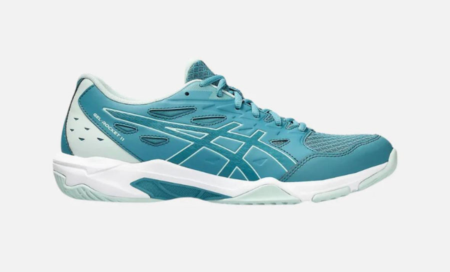 ASICS GEL ROCKET 11 INDOOR SHOES (BLUE TEAL/PALE MINT)