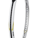 Yonex Osaka EZONE 100 gold and purple tennis racket featuring isometric head and Naomi Osaka design.