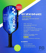 YONEX EZONE Pickleball Paddle – Lightweight Control Paddle with Power & Precision.