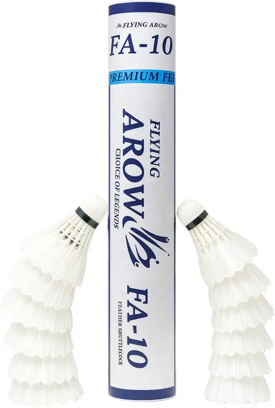 FLYING ARROW FA-10 Feather Shuttlecock | Durable Badminton Feather Shuttle for Training & Matches – Probadminton.in.