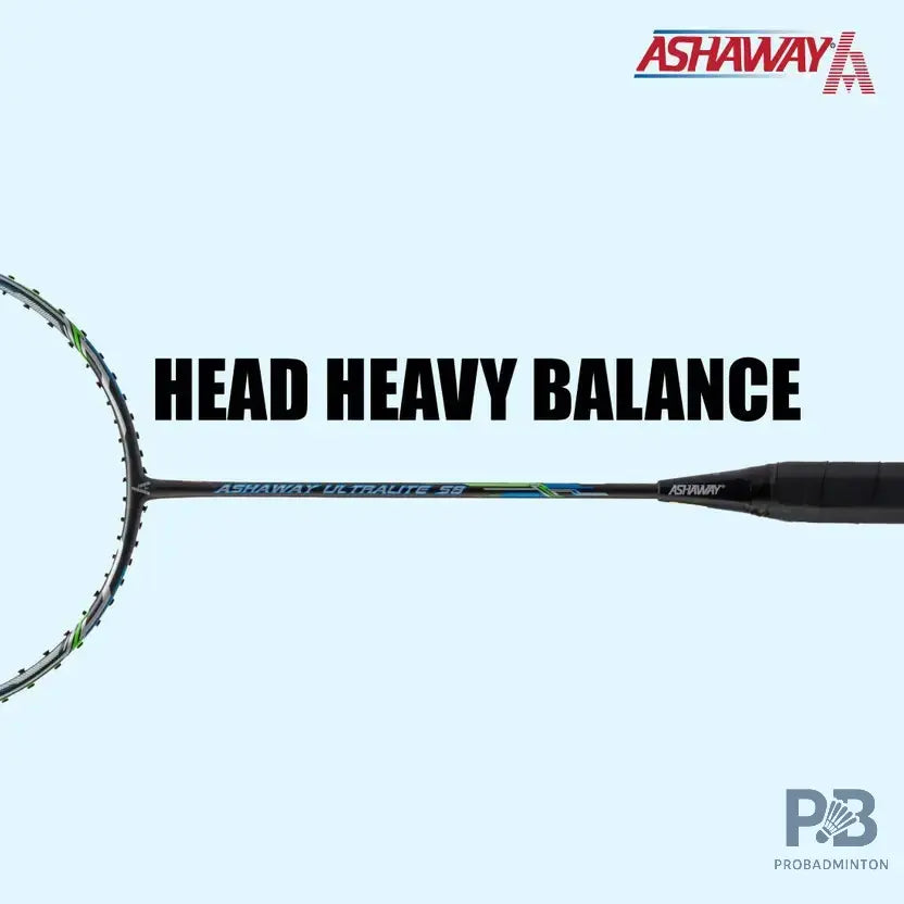 Ashaway Ultralite 58 Badminton Racquet | Black.
