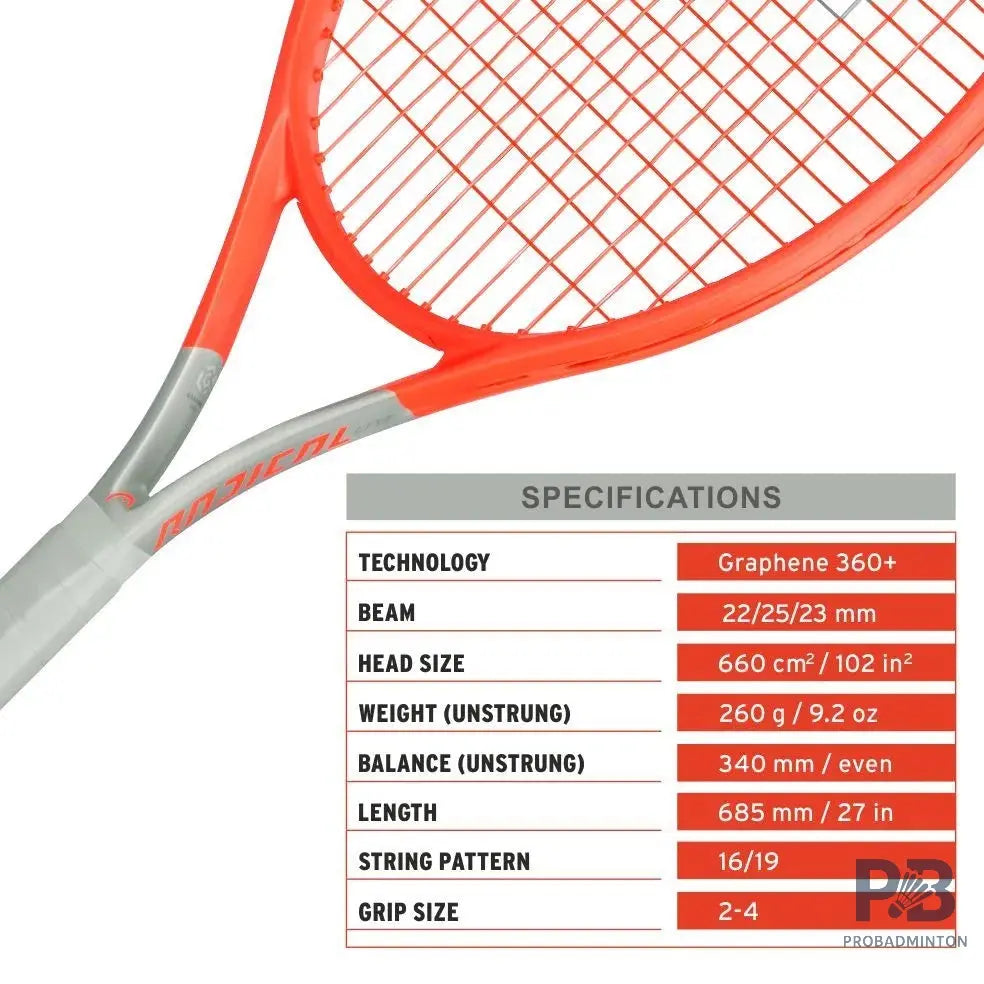 Head Radical Lite 2021 Tennis Racket - Lightweight Power.