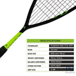 Head Graphene 360 Speed 110 Squash Racquet.