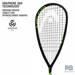 Head Graphene 360 Speed 110 Squash Racquet.
