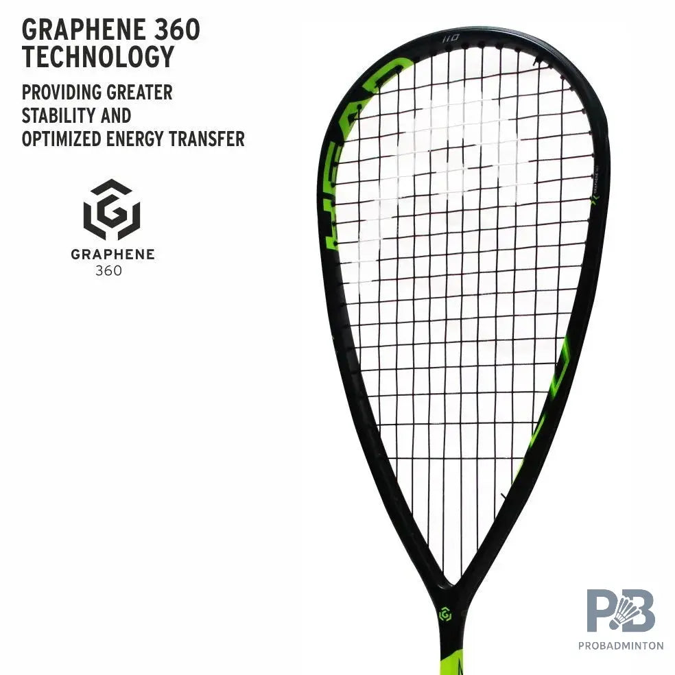 Head Graphene 360 Speed 110 Squash Racquet.