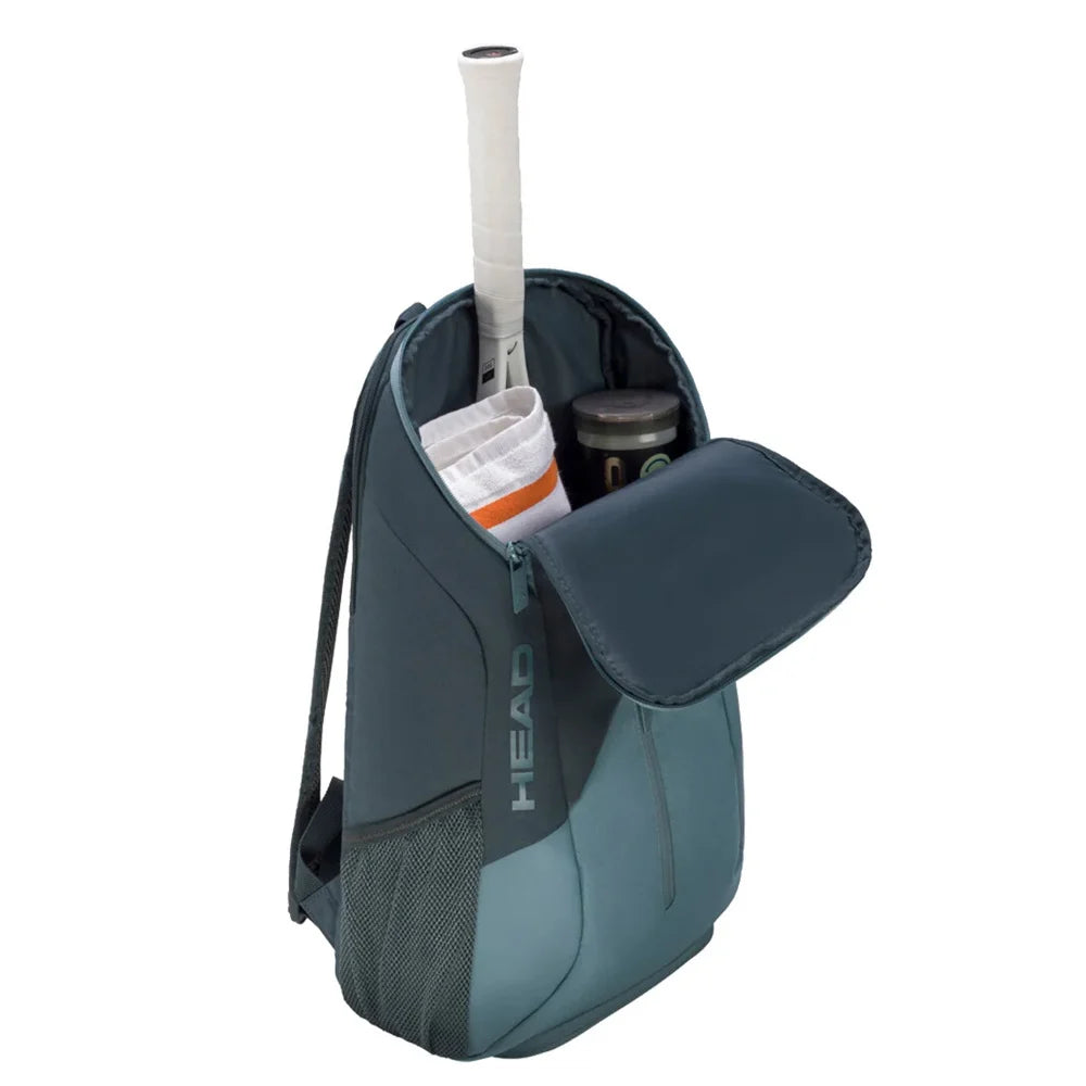 head tour backpack 25 litr cyan blue for rakets

