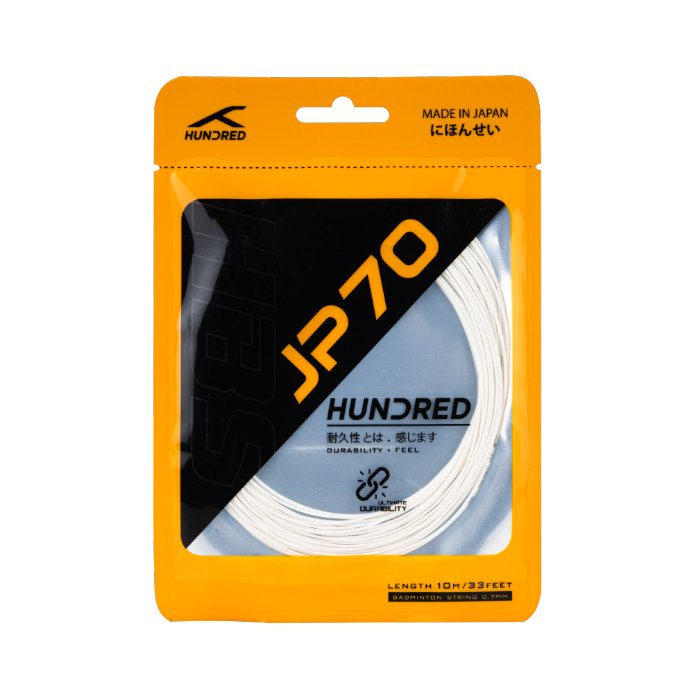 hundred badmnton string jp70 ice white

