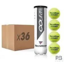Tecnifibre Court Tennis Balls – Carton of 24 Cans | Best Tennis Ball Price in India for Tournaments.