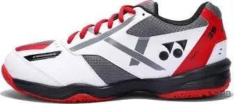 YONEX POWER CUSHION SHB 39 BADMINTON SHOE WHITE RED.