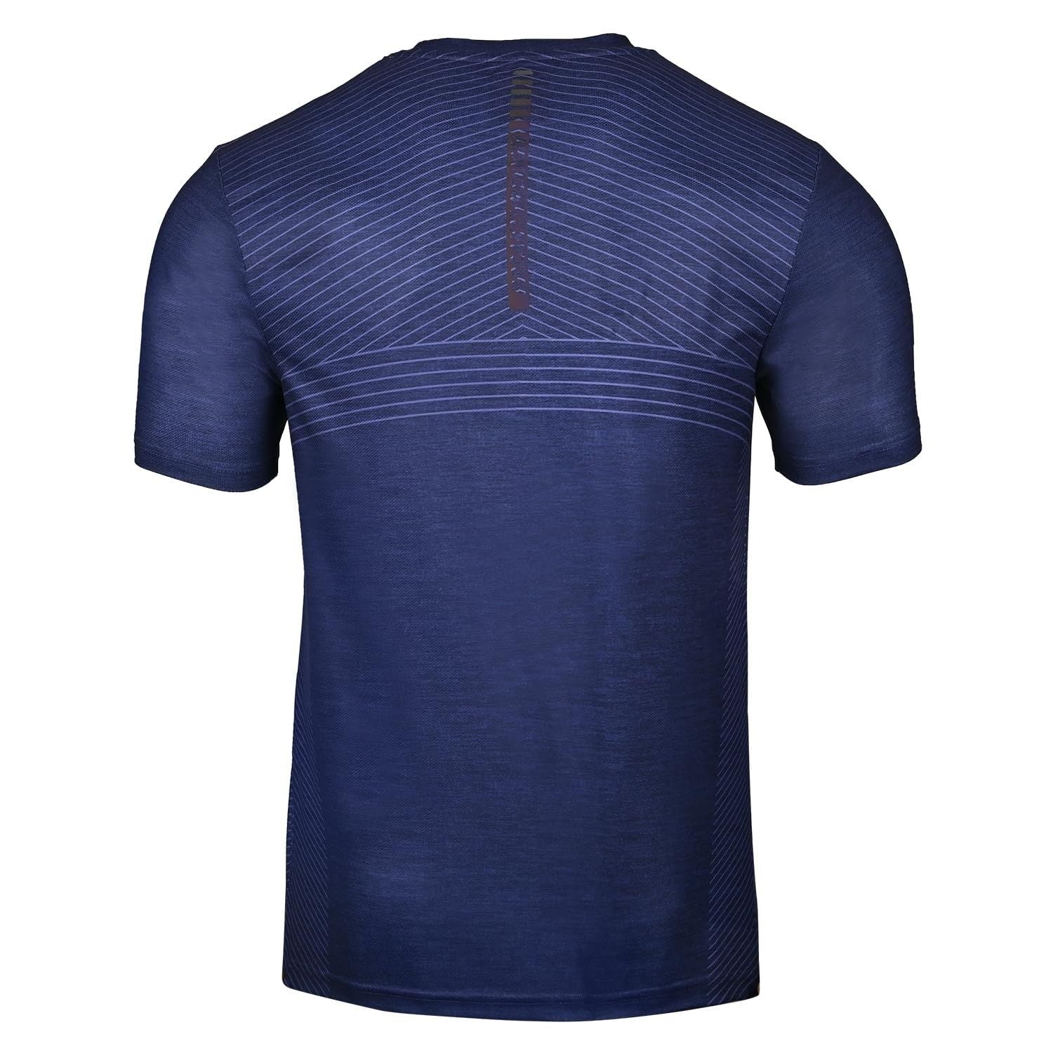 yonex badmnton shirt round nek evening blu

