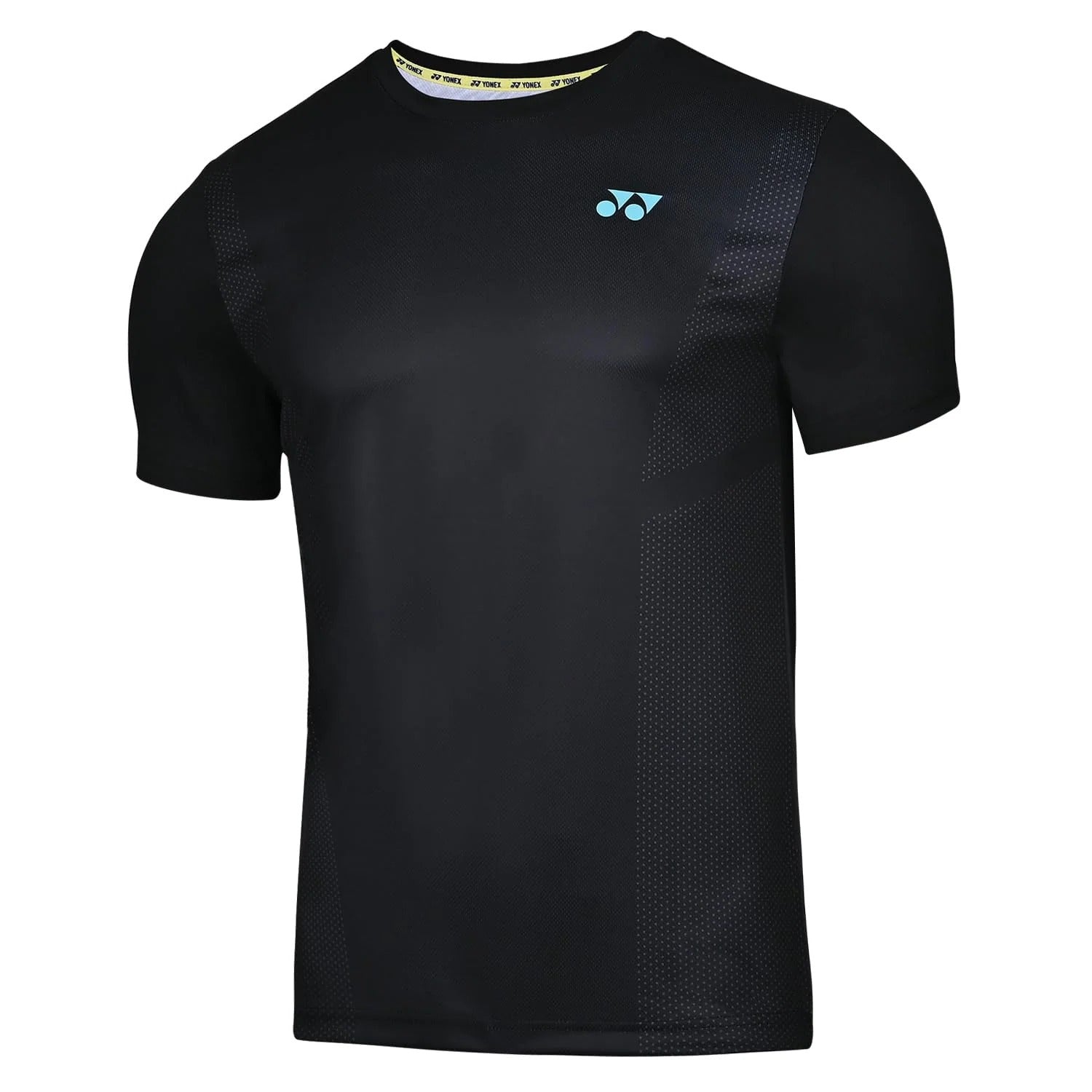 YONEX T-Shirt Round Neck 2680 - JET BLACK – Premium Breathable Black Tee for Badminton & Tennis Players | Probadminton
