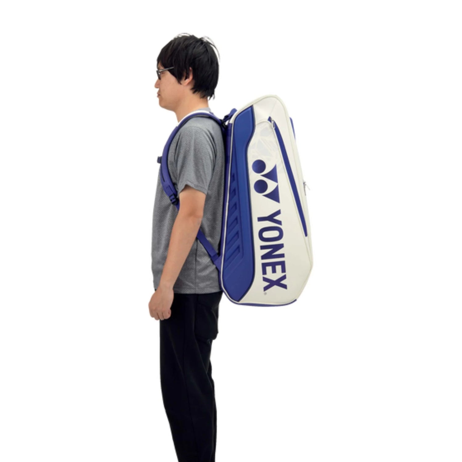 yonex paded back panel komfort travel white

