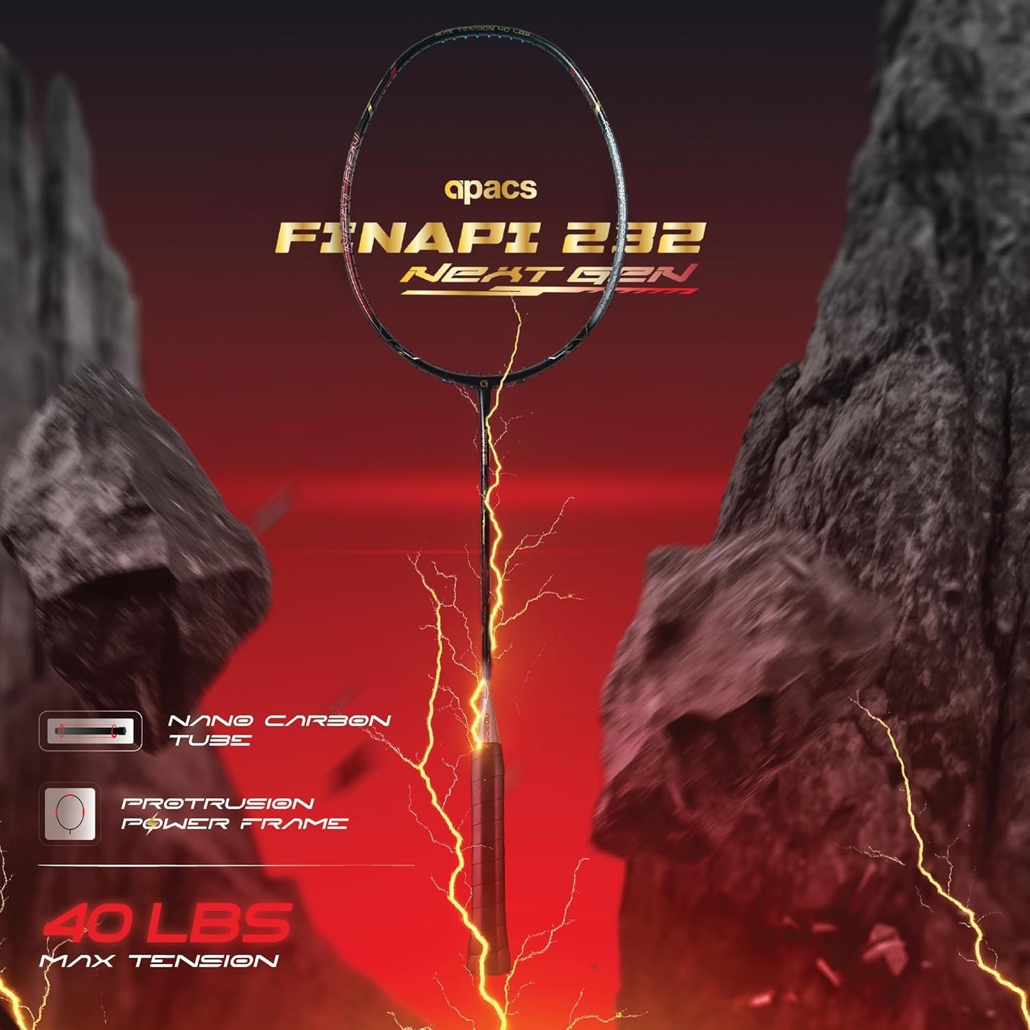 apacs uhm japan grafite racket 2024

