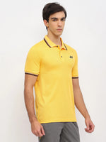 yonex polo amber yelow klasik kolar buton plaket

