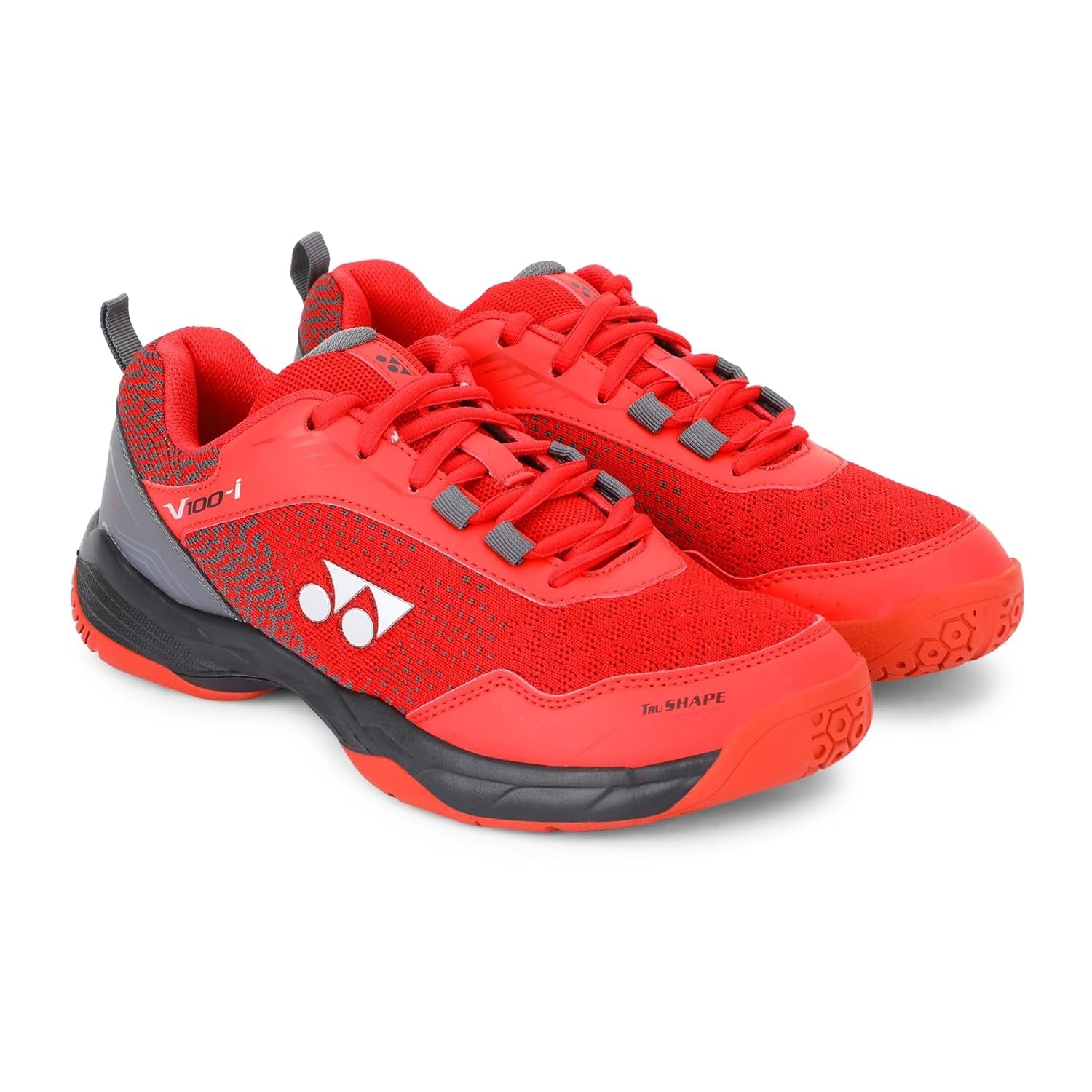 Yonex V100 I badmnton shoes red black stylish
