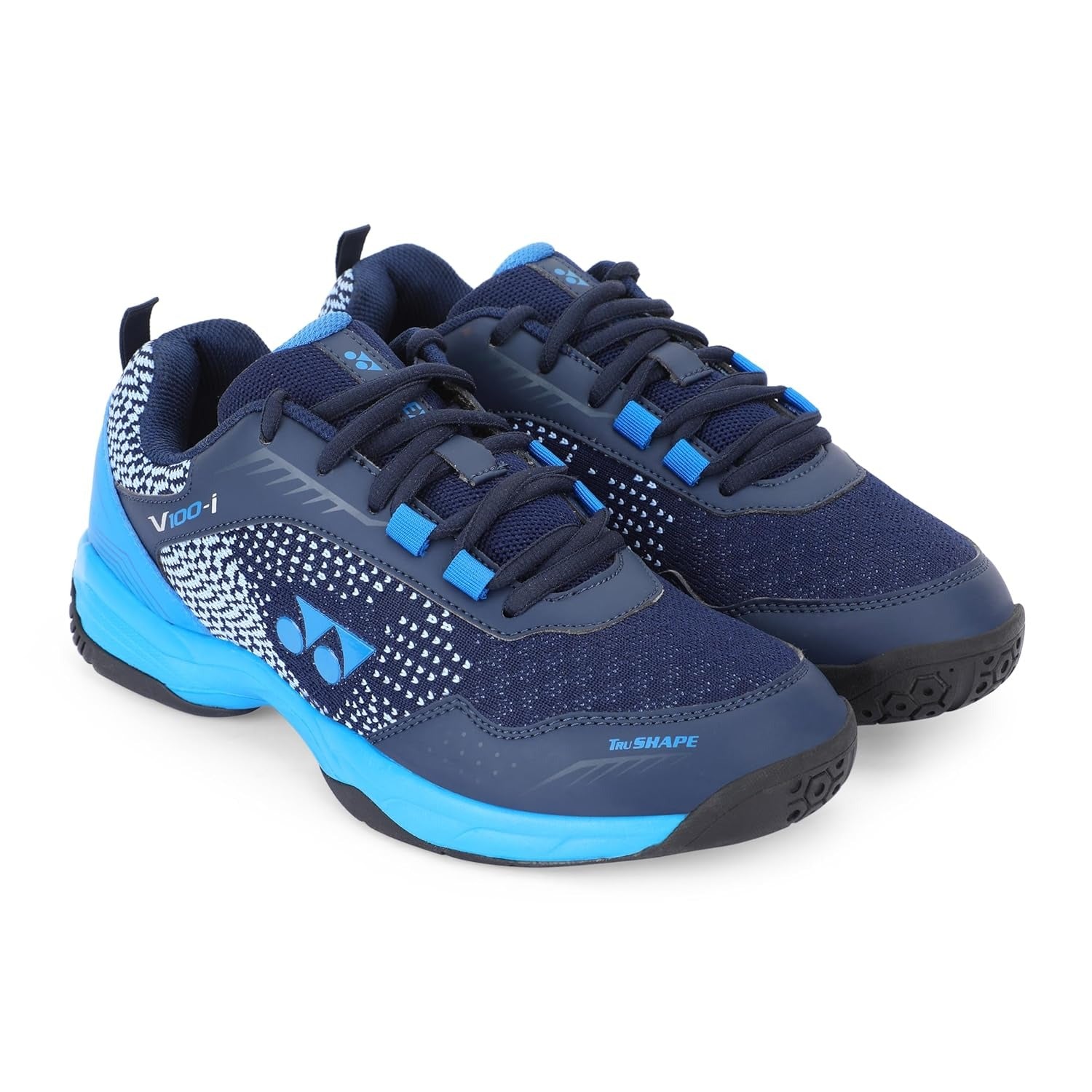 Yonex V100i badmnton shoes black blue design