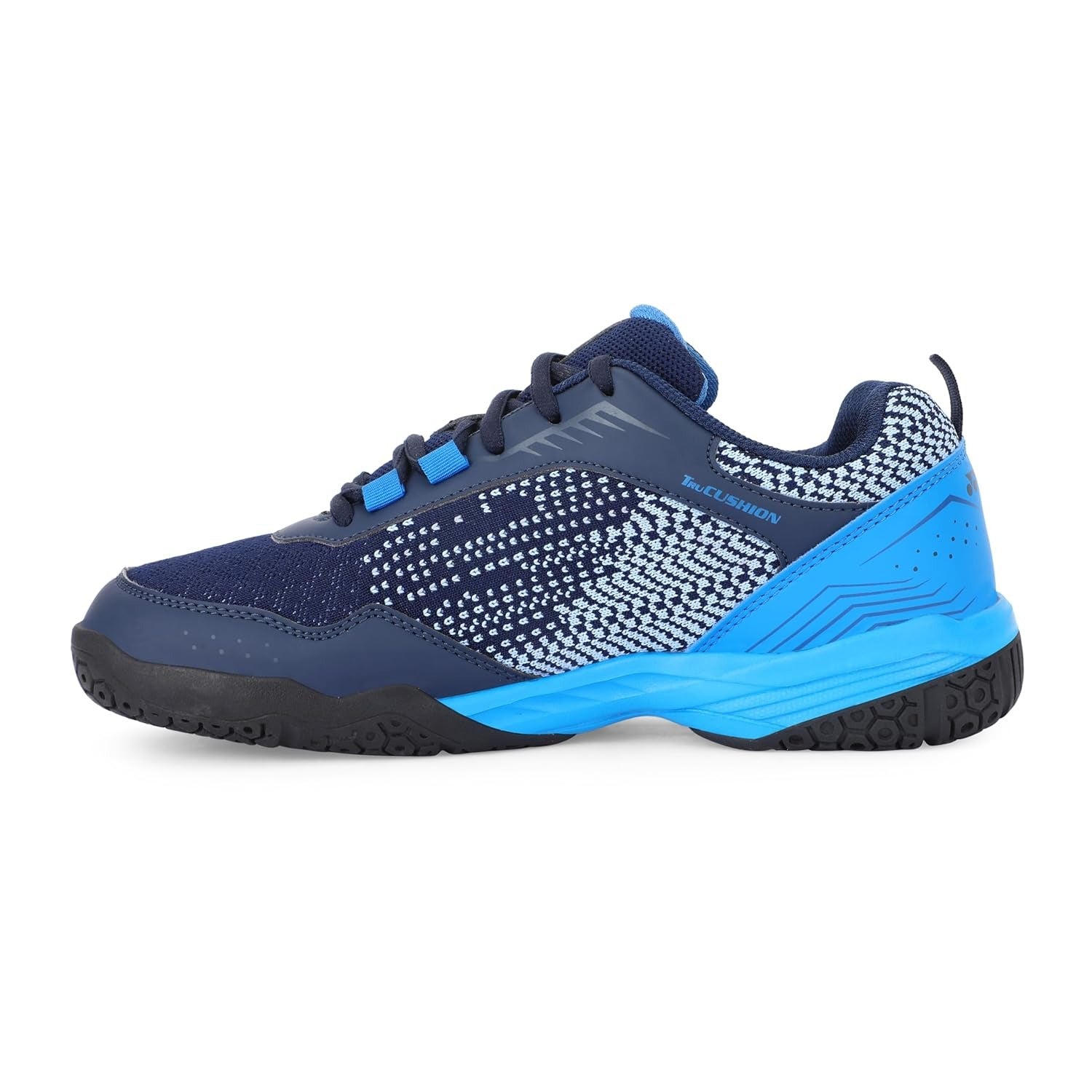 Yonex V100 i mens badminton shoe black sky blue
