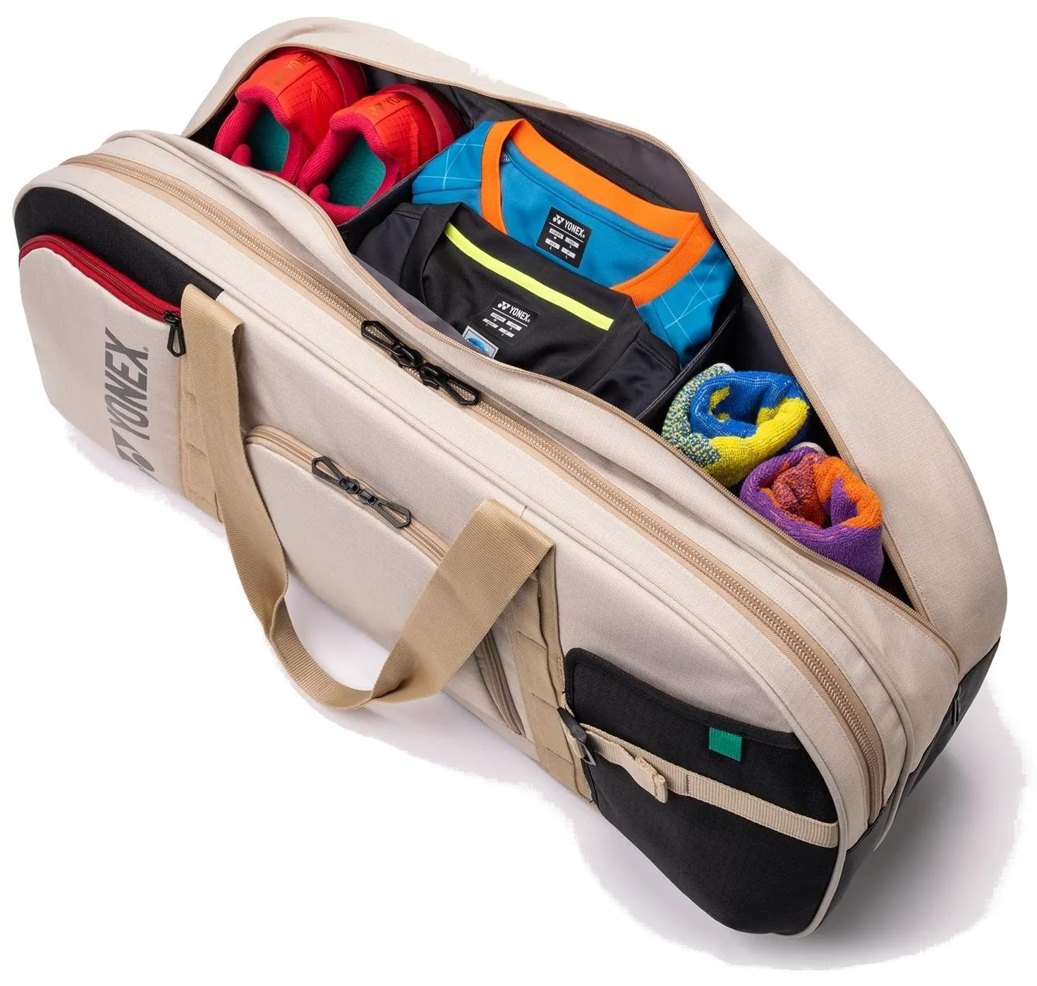 yonex gearlogc multi compaart bag beige

