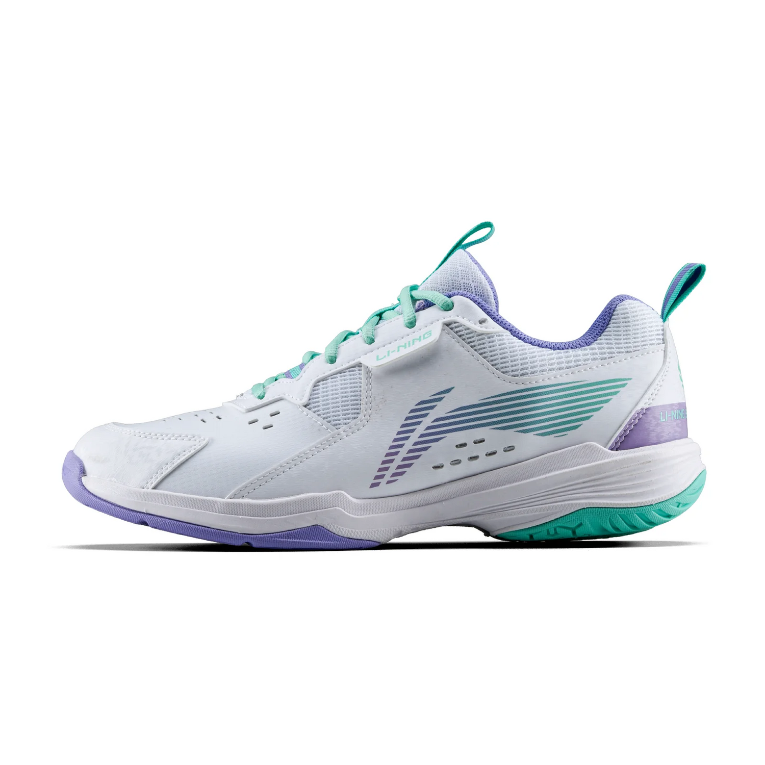 li ning all round badmnton shuz white violet tulip


