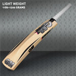 GM Icon Select Kashmir Willow Cricket Bat – Lightweight, Short Handle, Treble Spring Cane, Mid-Low Sweet Spot | Men’s Leather Ball Bat.