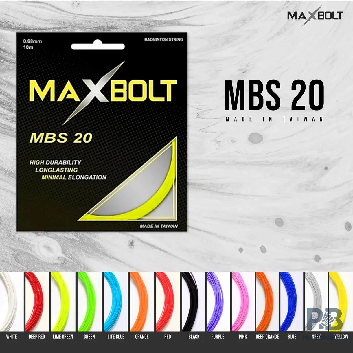 Maxbolt MBS 20 Badminton String.