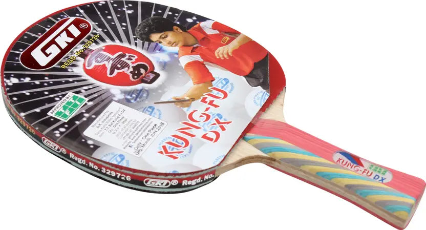 GKI KUNGFU DX Table Tennis Racquet | Oval Blade with High Control & Spin – probadminton.in.