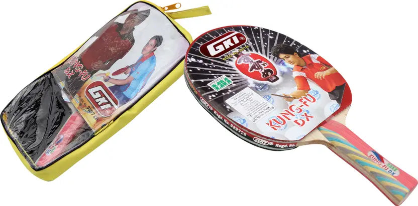GKI KUNGFU DX Table Tennis Racquet | Oval Blade with High Control & Spin – probadminton.in.