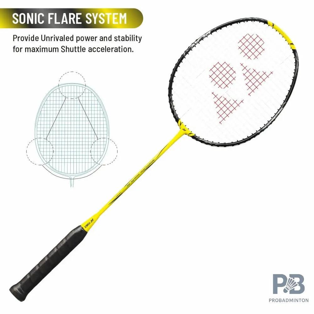YONEX Nanoflare 1000 Play Badminton Racket – Lightning Yellow | 4U G5 | Head Light | probadminton.in.
