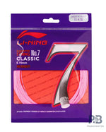 Li-Ning No. 7 Classic Badminton String – High Durability, Soft Feel & Multi-Filament Control.