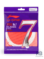 Li-Ning No. 7 Classic Badminton String – High Durability, Soft Feel & Multi-Filament Control.