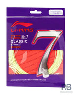 Li-Ning No. 7 Classic Badminton String – High Durability, Soft Feel & Multi-Filament Control.