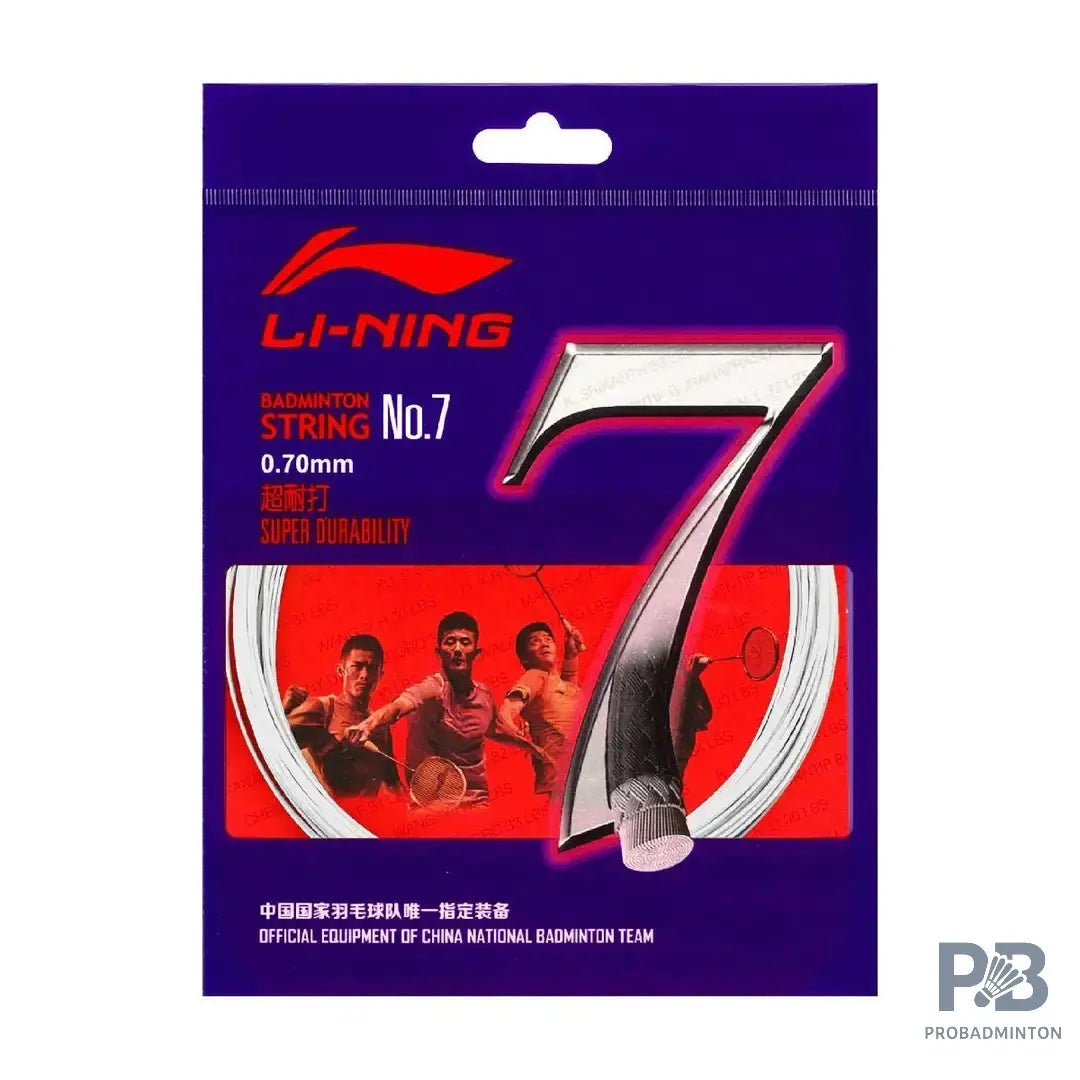 Li-Ning No.7 Badminton String 10M – High Durability & Control (Multiple Colors).