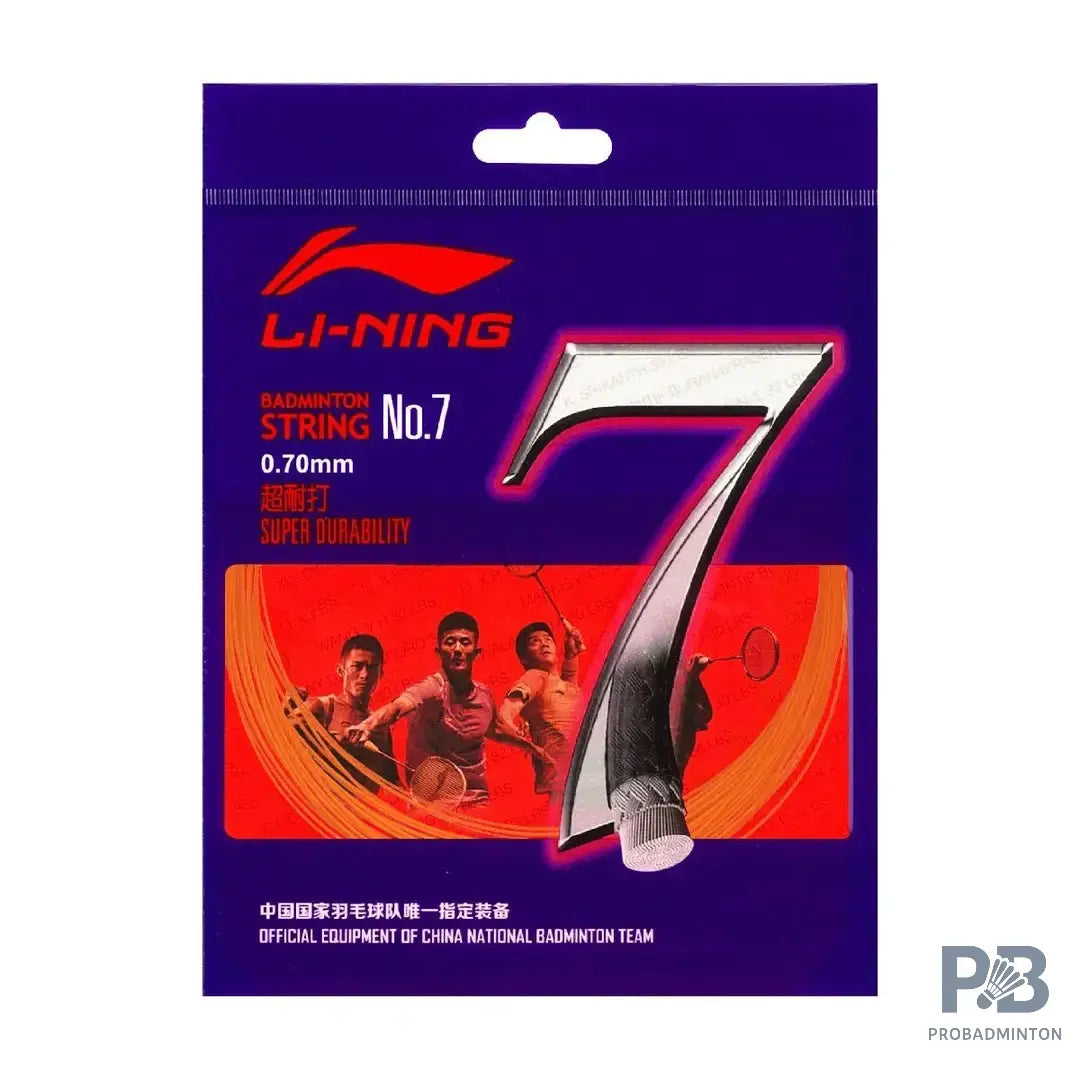Li-Ning No.7 Badminton String 10M – High Durability & Control (Multiple Colors).