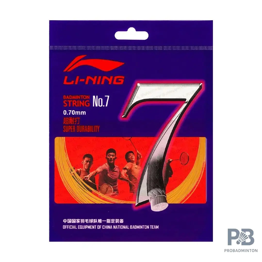 Li-Ning No.7 Badminton String 10M – High Durability & Control (Multiple Colors).