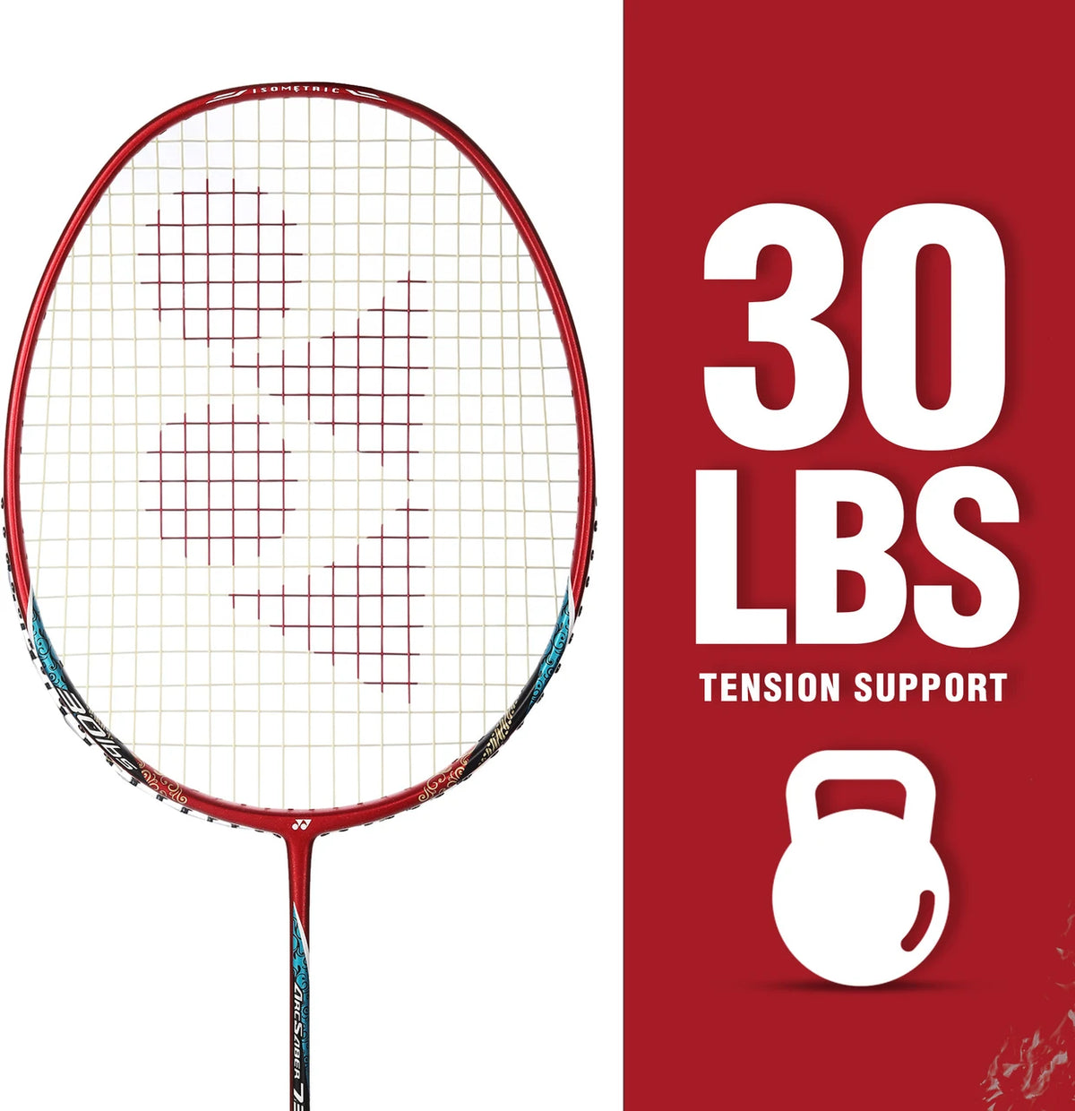 Yonex Ruby Red Arcsaber 73 Light shaft and grip
