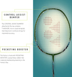 Yonex Leaf Green lightweight badminton racket full view