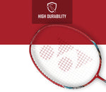Yonex Ruby Red lightweight badminton racket full view