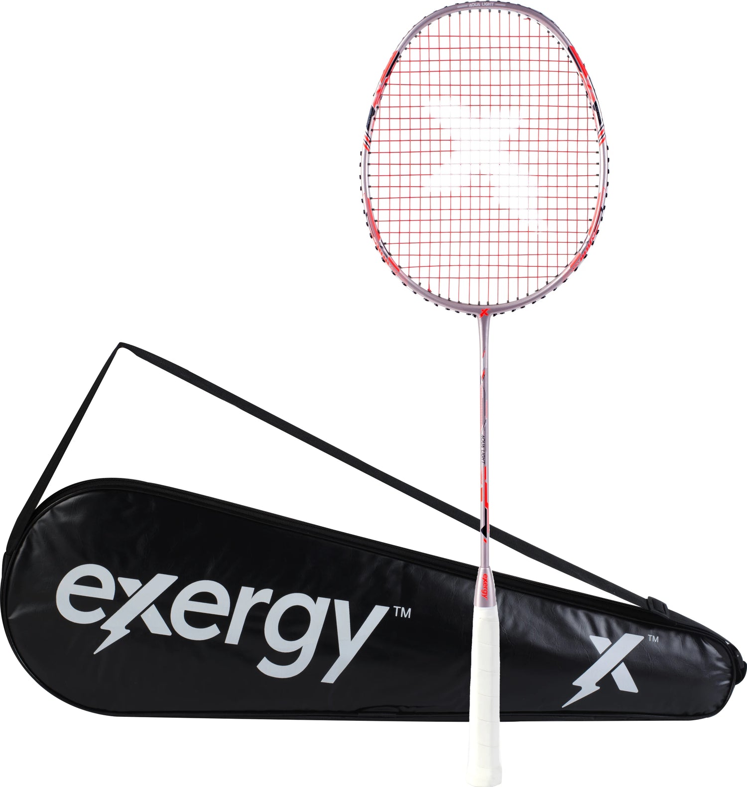 exergy aqualite strung badmnton raket rose gold

