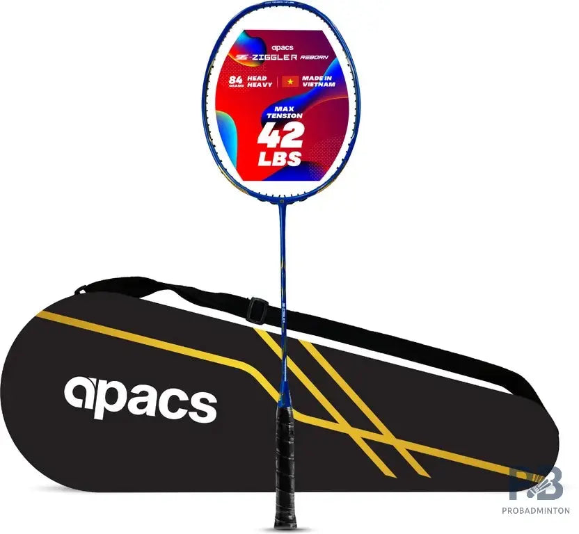 Apacs Z Ziggler Reborn Badminton Racket – 4U | Head Heavy | High Modulus Graphite.