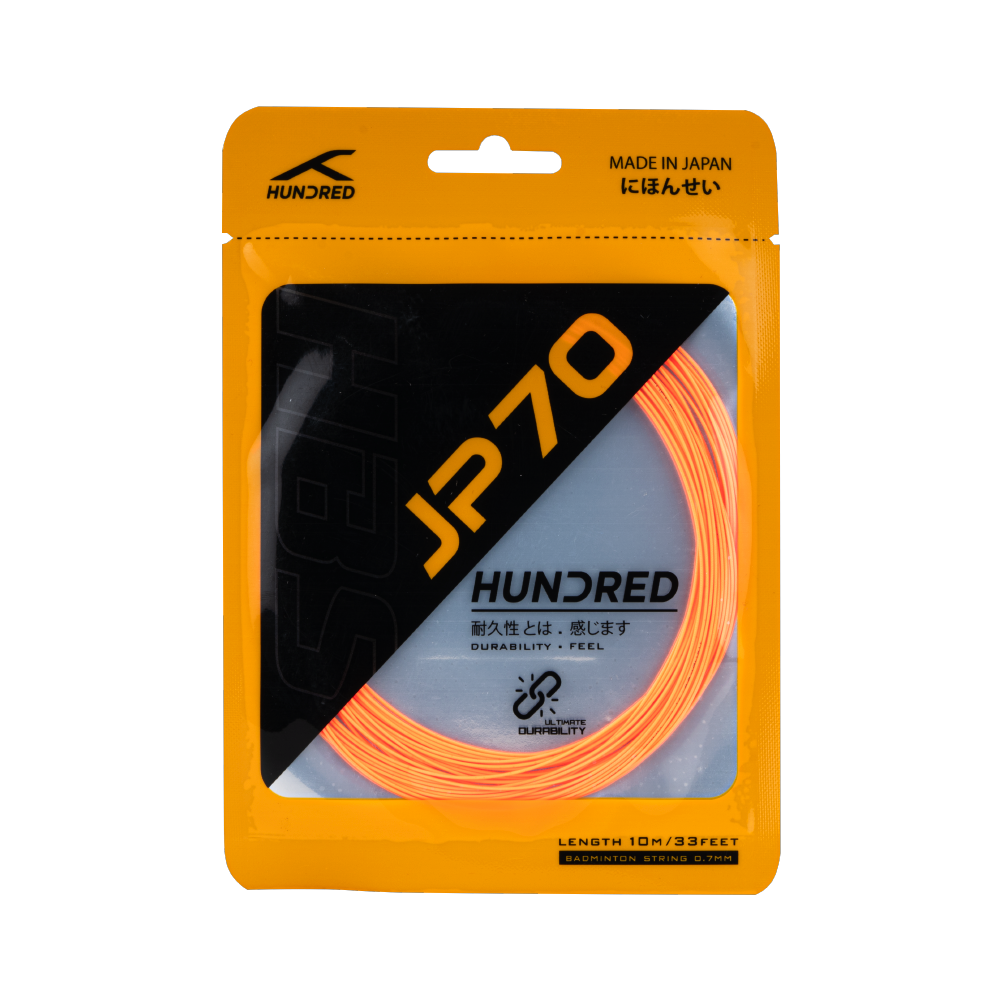 hundred badmnton string jp70 popsicle ornge

