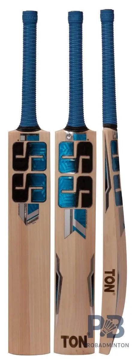 SS Premium English Willow Cricket Bat – SH | Hand Selected Grade 5 Air-Dried Willow Bat with Massive Concave TON Edges, High-Quality Grip & SS Cover.