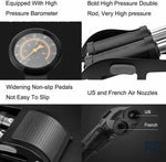 Vixen Football Pump Rapid Fire 10x6 – Double Cylinder High-Pressure Foot Pump (160 PSI)| Multipurpose Air Pump with Pressure Gauge.