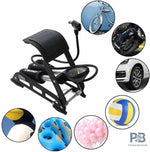 Vixen Football Pump Rapid Fire 10x6 – Double Cylinder High-Pressure Foot Pump (160 PSI)| Multipurpose Air Pump with Pressure Gauge.